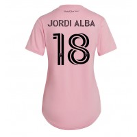 Dámy Fotbalový dres Inter Miami Jordi Alba #18 2023-24 Domácí Krátký Rukáv